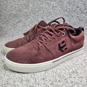 Etnies Marana Low Skate Shoes Burgundy Red Suede Camo Lining Men’s US 10 Street
